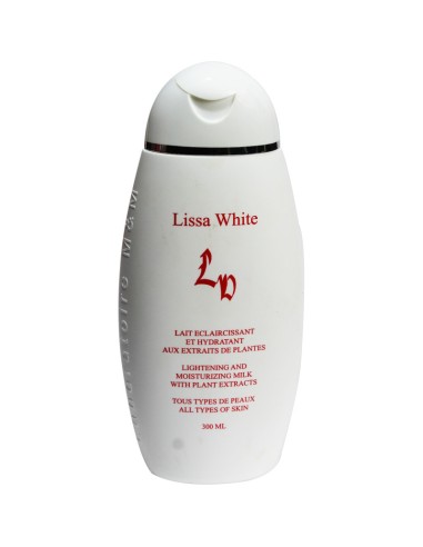 Lissa White lait éclaircissant et hydratant aux...