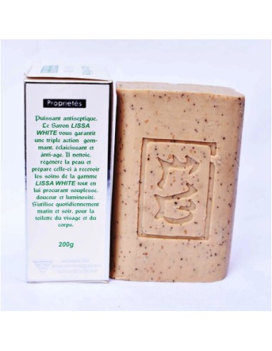 Lissa White savon gommant et éclaircIssant à la...