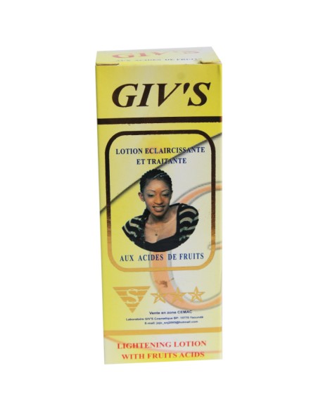 GIV'S lotion éclaircissante et traitante aux acides de fruits