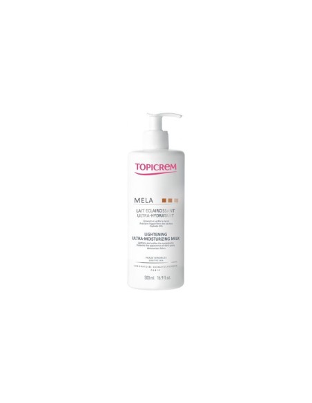 Topicrem mela lait eclaircissant ultra hydratant 500ml